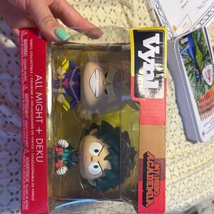 Funko My Hero Academia All Might & Deku Vinyl Duo - Green, Yellow, Blue, Red